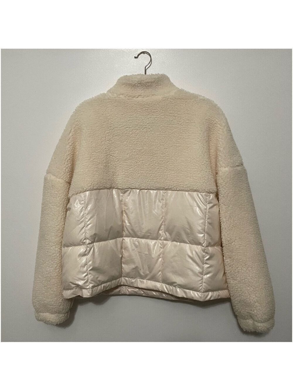 Fabletics Sherpa Half Zip Puffer Sweater Jacket - Picture 3 of 4